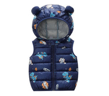 Load image into Gallery viewer, Children&#39;s Warm Down Vest Baby Hooded Jacket
