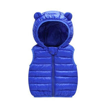 Load image into Gallery viewer, Children&#39;s Warm Down Vest Baby Hooded Jacket
