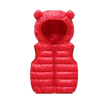 Load image into Gallery viewer, Children&#39;s Warm Down Vest Baby Hooded Jacket
