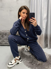 Load image into Gallery viewer, HLBCBG Women Knitted Tracksuit  - Turtleneck Sweater Casual Suit -  2 Piece Set
