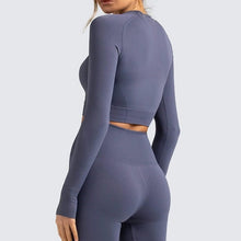 Load image into Gallery viewer, New Women&#39;s Long Sleeve Top &amp; Gym Leggings - Sports Suit For Fitness
