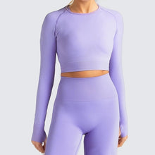 Load image into Gallery viewer, New Women&#39;s Long Sleeve Top &amp; Gym Leggings - Sports Suit For Fitness
