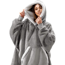 Load image into Gallery viewer, Women’s Oversized Hoodie Sweatshirt Winter Fleece - Giant Wearable Blanket With Sleeves Hoodies Sweat Women Clothes Moletom Feminino
