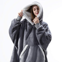 Load image into Gallery viewer, Women’s Oversized Hoodie Sweatshirt Winter Fleece - Giant Wearable Blanket With Sleeves Hoodies Sweat Women Clothes Moletom Feminino
