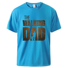 Load image into Gallery viewer, Men’s T shirt Summer Cotton Tee : The Walking Dad Print for Fathers Day
