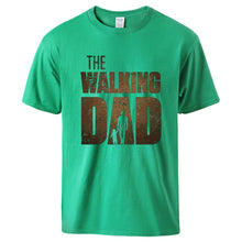 Load image into Gallery viewer, Men’s T shirt Summer Cotton Tee : The Walking Dad Print for Fathers Day
