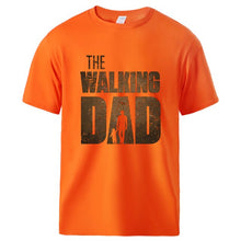 Load image into Gallery viewer, Men’s T shirt Summer Cotton Tee : The Walking Dad Print for Fathers Day
