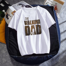 Load image into Gallery viewer, Men’s T shirt Summer Cotton Tee : The Walking Dad Print for Fathers Day
