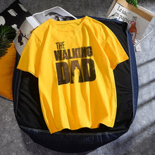 Load image into Gallery viewer, Men’s T shirt Summer Cotton Tee : The Walking Dad Print for Fathers Day
