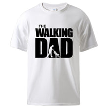 Load image into Gallery viewer, Men’s T shirt Summer Cotton Tee : The Walking Dad Print for Fathers Day
