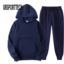 Load image into Gallery viewer, URSPORTTECH Solid Color Men&#39;s Tracksuit
