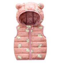 Load image into Gallery viewer, Children&#39;s Warm Down Vest Baby Hooded Jacket
