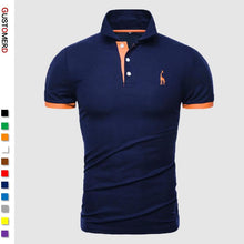 Load image into Gallery viewer, Cotton Polos Men&#39;s Embroidered Polo Giraffe Shirt Men Casual - 13 Colours
