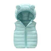 Load image into Gallery viewer, Children&#39;s Warm Down Vest Baby Hooded Jacket
