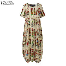 Load image into Gallery viewer, ZANZEA Fashion Summer Maxi Dress
