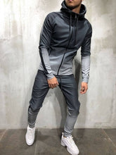 Load image into Gallery viewer, ZOGAA Men&#39;s Sportswear Two Piece Set Men&#39;s Casual Hooded Sports Wear Tracksuit Training Sweat Suit - M-3XL
