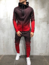 Load image into Gallery viewer, ZOGAA Men&#39;s Sportswear Two Piece Set Men&#39;s Casual Hooded Sports Wear Tracksuit Training Sweat Suit - M-3XL
