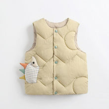 Load image into Gallery viewer, Children&#39;s Warm Down Vest Baby Hooded Jacket
