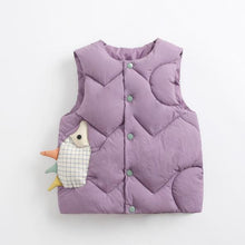 Load image into Gallery viewer, Children&#39;s Warm Down Vest Baby Hooded Jacket
