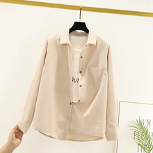 Load image into Gallery viewer, Ladies Corduroy Shirt - Spring  Style Shirt
