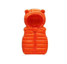 Load image into Gallery viewer, Children&#39;s Warm Down Vest Baby Hooded Jacket
