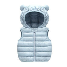 Load image into Gallery viewer, Children&#39;s Warm Down Vest Baby Hooded Jacket
