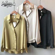 Load image into Gallery viewer, 2021 Summer Shirt - Fashion Long Sleeve Satin - Women&#39;s
