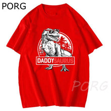 Load image into Gallery viewer, New Summer Men Loose T-shirt Daddysaurus
