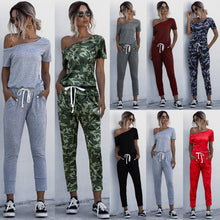 Load image into Gallery viewer, Solid Color Jumpsuits Drawstring Design
