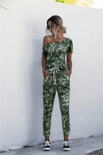 Load image into Gallery viewer, Solid Color Jumpsuits Drawstring Design
