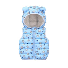 Load image into Gallery viewer, Children&#39;s Warm Down Vest Baby Hooded Jacket
