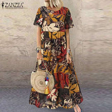 Load image into Gallery viewer, ZANZEA Fashion Summer Maxi Dress
