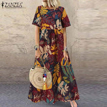 Load image into Gallery viewer, ZANZEA Fashion Summer Maxi Dress
