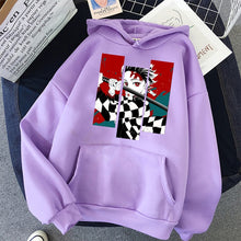 Load image into Gallery viewer, Demon Slayer Anime Tanjiro and Nezuko Hoodie Sweatshirt - Women
