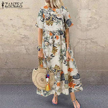 Load image into Gallery viewer, ZANZEA Fashion Summer Maxi Dress
