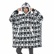 Load image into Gallery viewer, Oversized Hoodies Sweatshirt - Women Winter Hoodie Fleece . Giant TV Blanket With Sleeves Pullover
