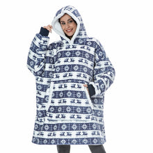 Load image into Gallery viewer, Oversized Hoodies Sweatshirt - Women Winter Hoodie Fleece . Giant TV Blanket With Sleeves Pullover
