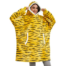 Load image into Gallery viewer, Oversized Hoodies Sweatshirt - Women Winter Hoodie Fleece . Giant TV Blanket With Sleeves Pullover
