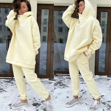 Load image into Gallery viewer, Thick Fleece Winter Tracksuit for Women
