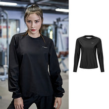 Load image into Gallery viewer, 2 Piece Set Women’s Pullover Black Sauna Suit
