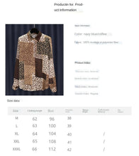 Load image into Gallery viewer, 2022 Spring New Leopard Patchwork Print Satin Shirt for Women
