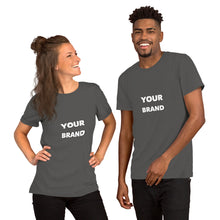 Load image into Gallery viewer, Your Branded Short-sleeve unisex t-shirt - Contact for more details
