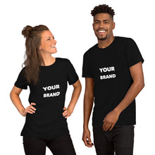 Load image into Gallery viewer, Your Branded Short-sleeve unisex t-shirt - Contact for more details
